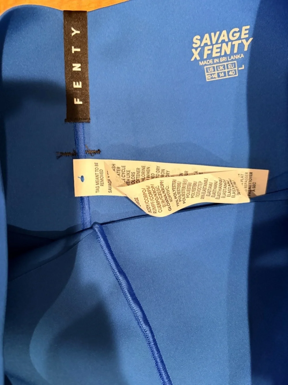 Savage X Fenty High-Waist Cobalt Blue Leggings
